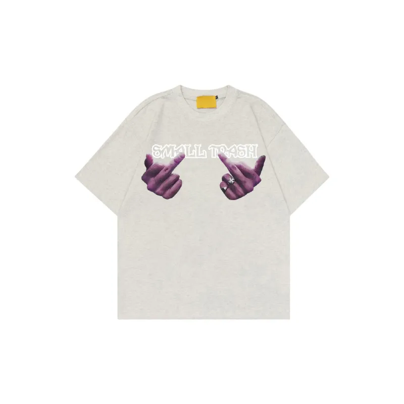 Retro Washed Round Neck T Shirt-6