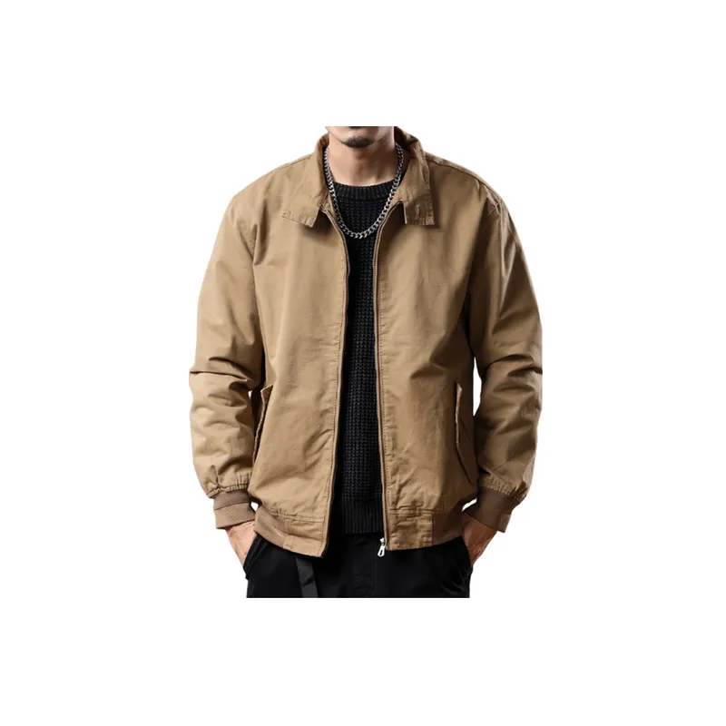 Simple Plain Loose Jacket-5