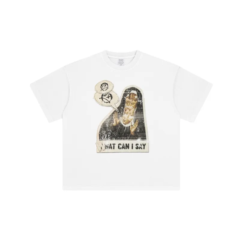Retro Loose 100% Cotton T Shirt-6