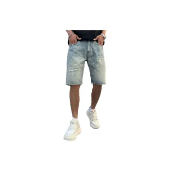 Casual Straight Leg Denim Shorts