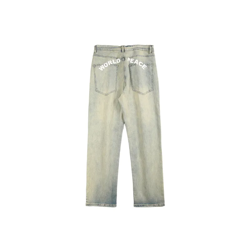 Simple Straight Leg Jeans-1
