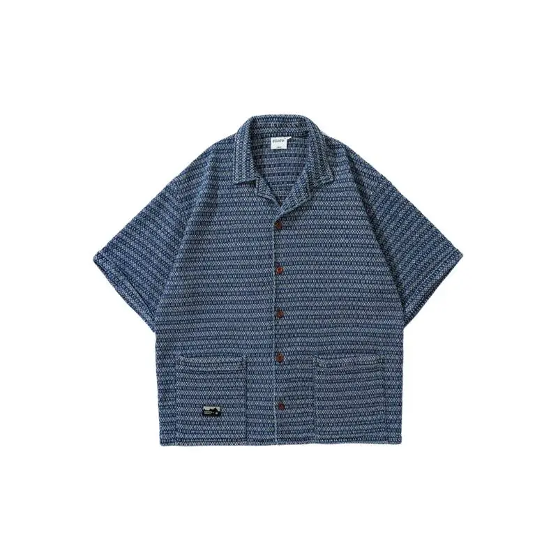 Retro Loose Denim Shirt Unisex-0