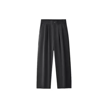 Casual Straight Leg Nylon Suit Trousers
