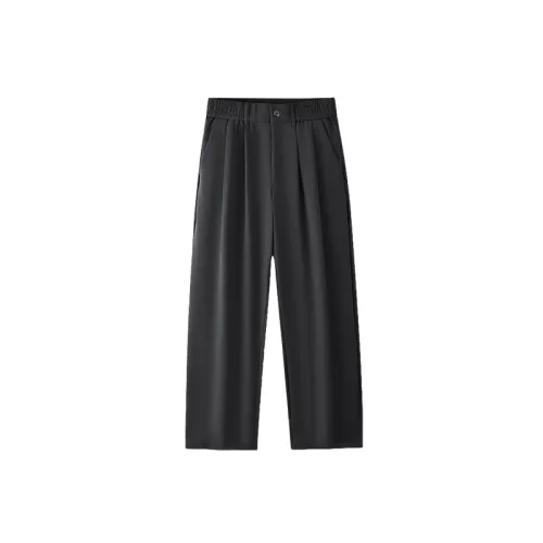 Casual Straight Leg Nylon Suit Trousers