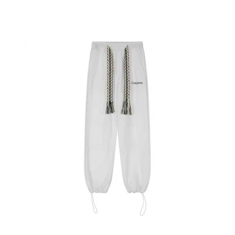 Loose Wide Leg Cotton Casual Pants-5