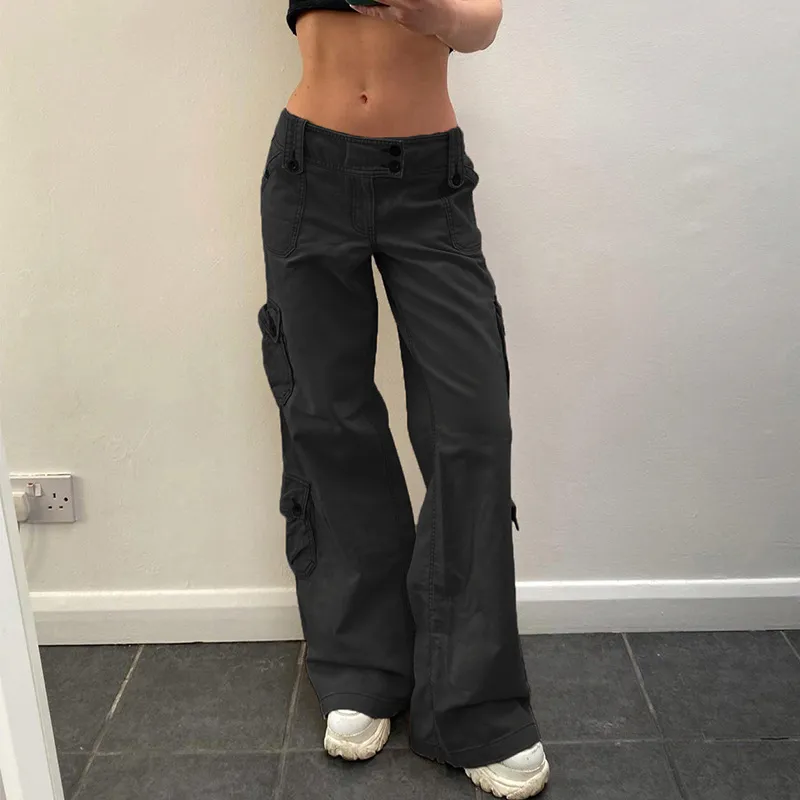 Fashionable Simple Cargo Pants-1