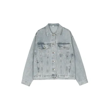 Fashionable Washed Denim Jacket