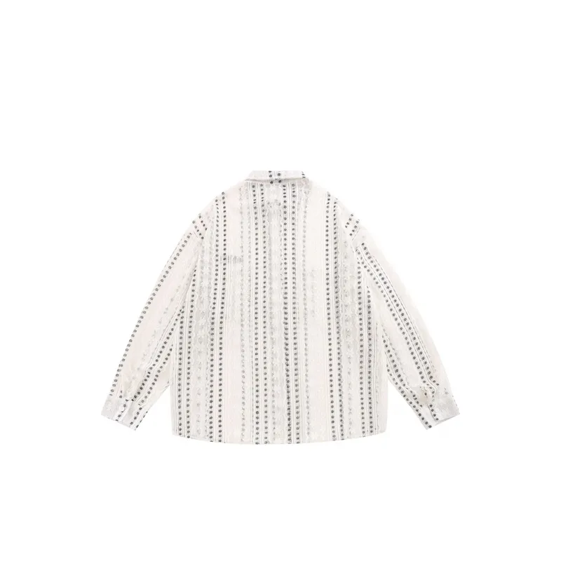 Loose Style Hollow Design Chanel Shirt-1