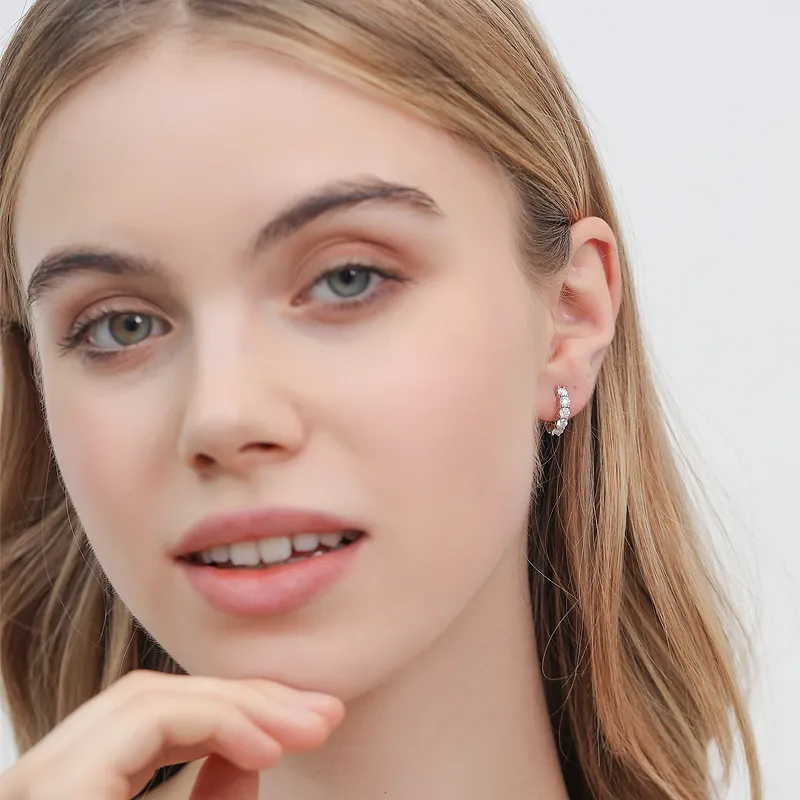 Simple Geometric Ear Stud Women-3