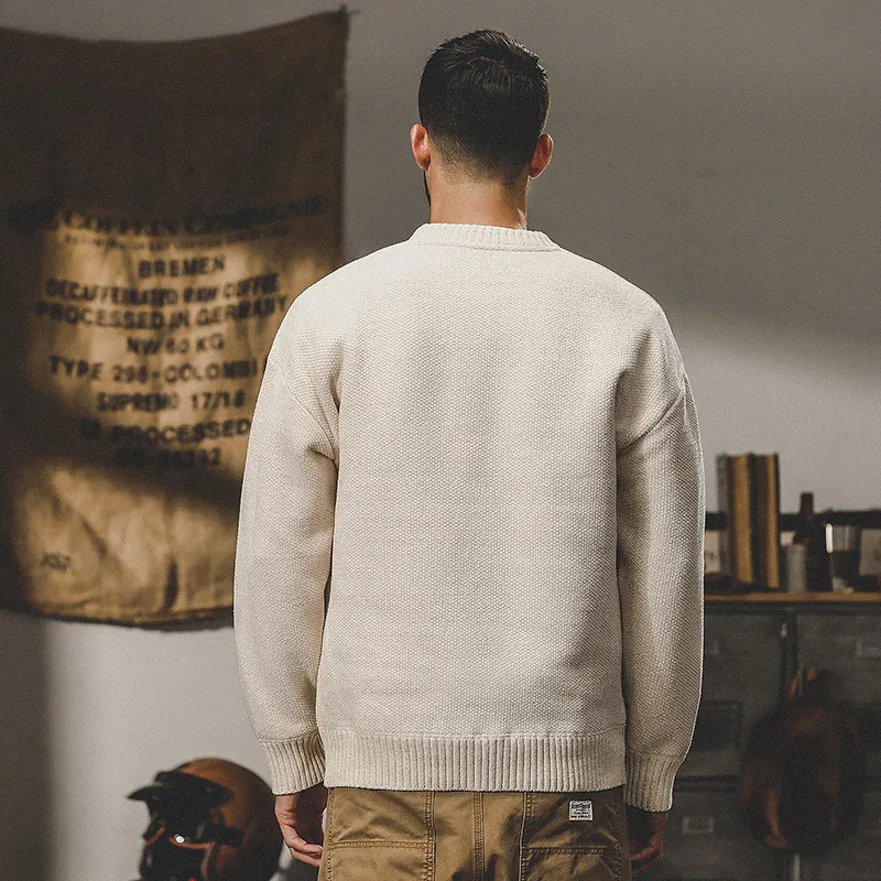 Casual Loose Cotton Sweater-4