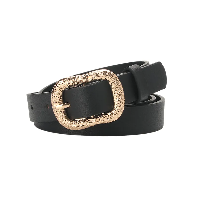 Fashionable Plain Leather Belt-1