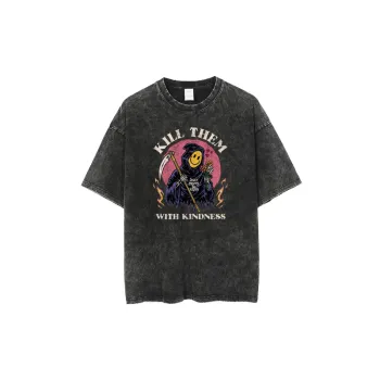 Retro Destroy Devil Smiley T shirt
