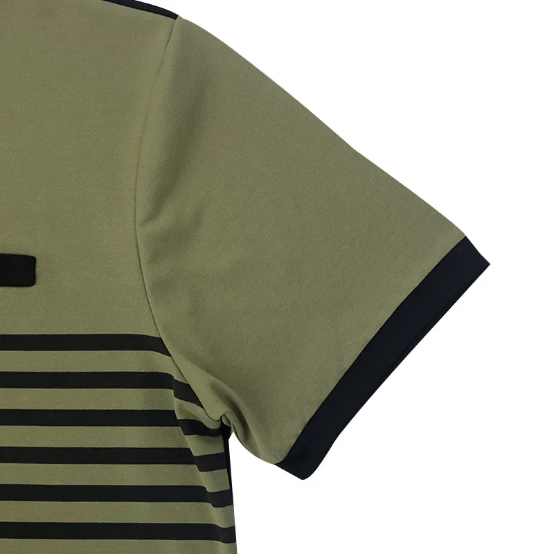 Fashionable Prin Cotton Blended Fabric Polo-15