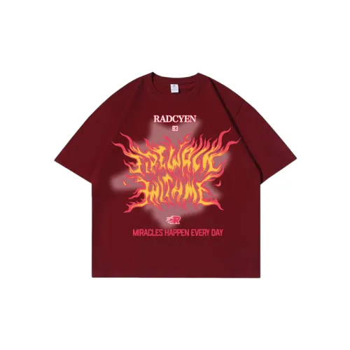 Flame Print Hip Hop Cotton T Shirt