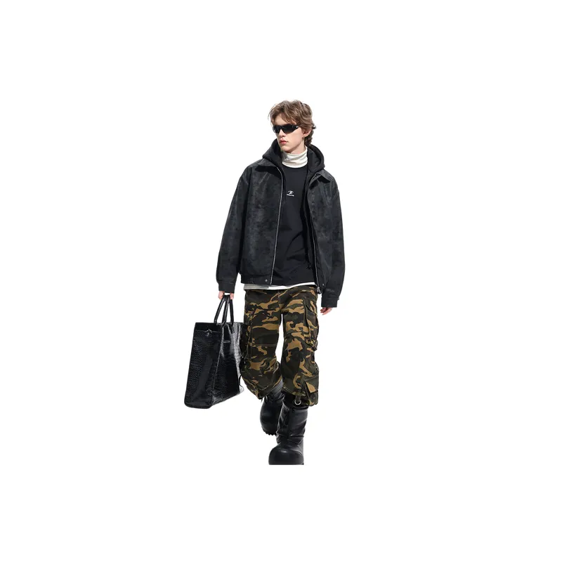 Retro Distress PU Jacket-2