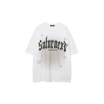 Retro Hip Hop Loose Half Sleeved T Shirt