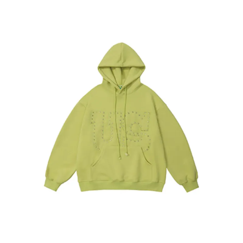 Street Rivet Letter Design Hoodie-8
