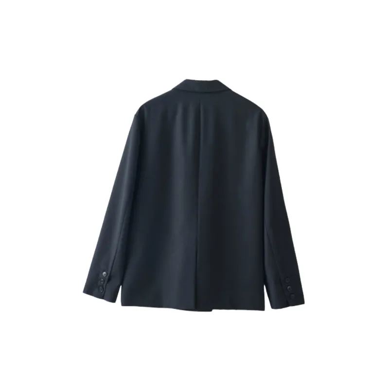 Casual Simple Blended Synthetic Fabrics Business Suit-1