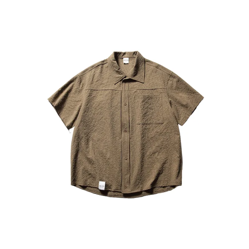 Outdoor Loose Blended Synthetic Fabrics Shirt-2