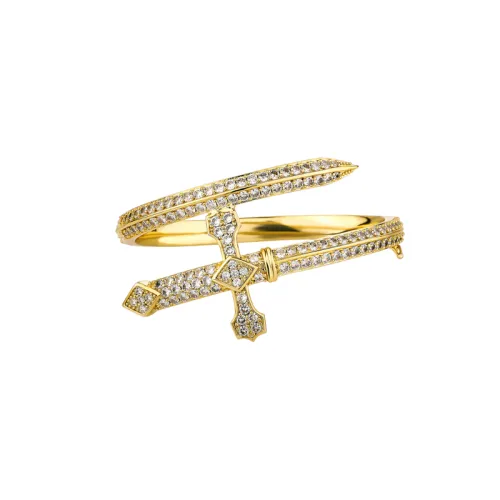 The Sword Of Justice Full Diamond Retro Widened Version Bracelet