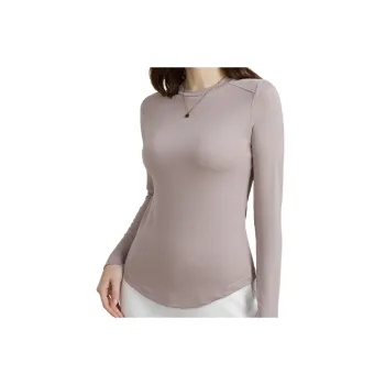 Fashionable Plain Thermal Top Women