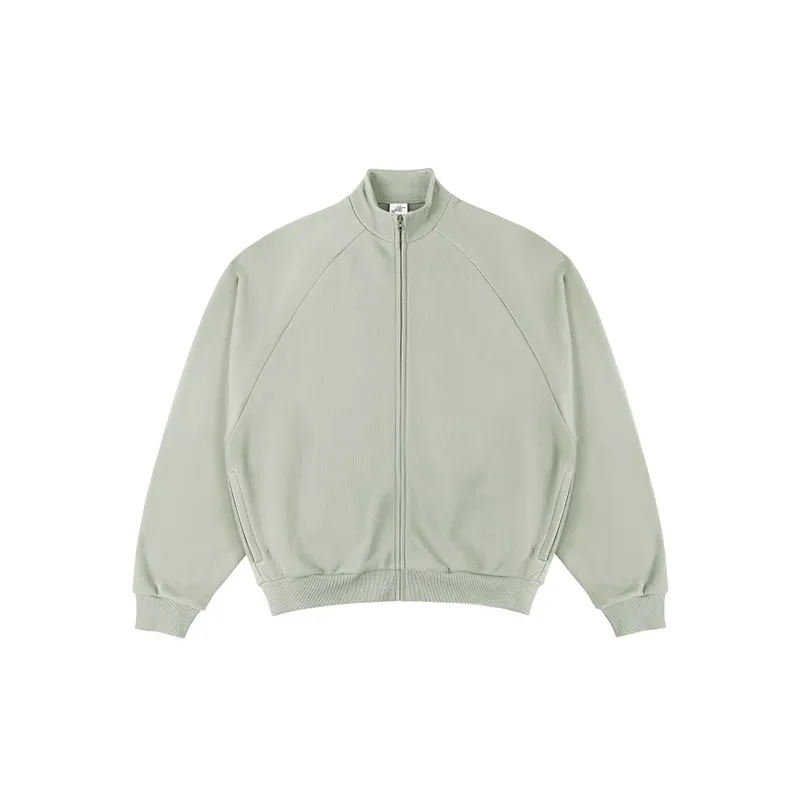 Zipper Raglan Sleeve Jacket-4