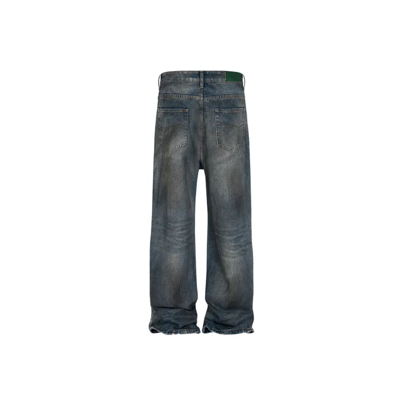 Washed Distress Jeans-1