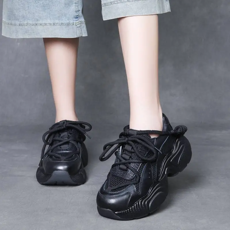 Simple Breathable Platform Shoes-6