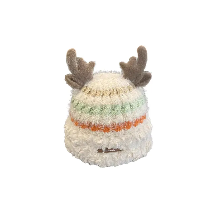 Cute Contrast Color Beanie-3