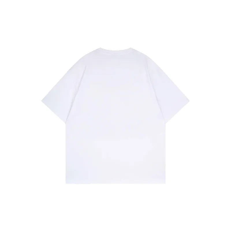 Retro Letter 100% Cotton T Shirt-3