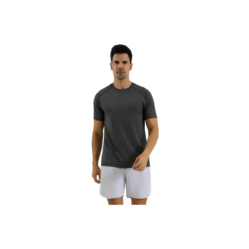 Sporty Plain Lycra T Shirt-0