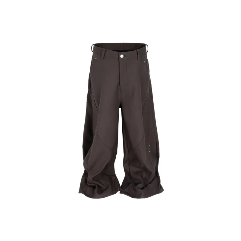 Fashionable Loose Polyester Casual Pants-0