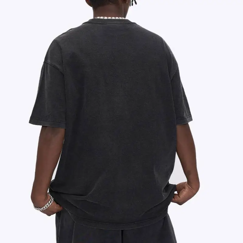 Retro Loose 100% Cotton T Shirt-11
