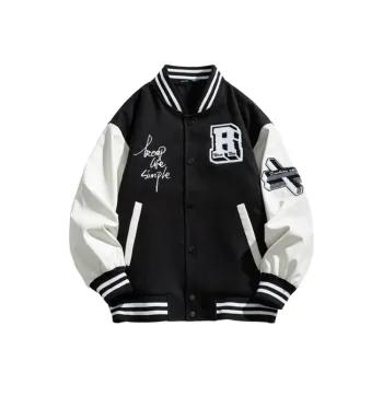 Letter Embroidered Baseball Suit