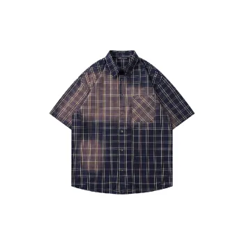Ombre Plaid 100% Cotton Shirt