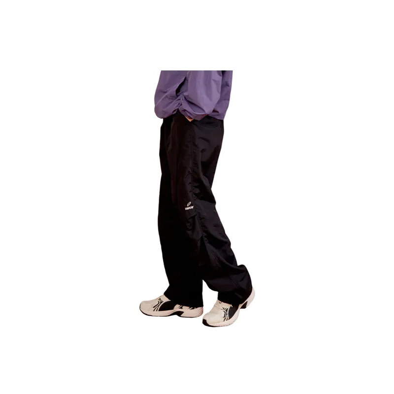 Solid Color Embroidered Alphabet Retro Casual Pants-8