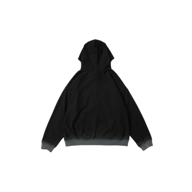 Stitching Printed Zipper Jacket Sweatshirt-4