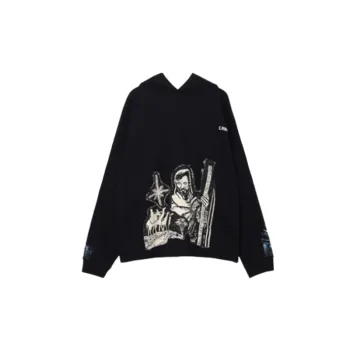 Oversize Loose Printed Pullover Hip Hop Dark Country Coat
