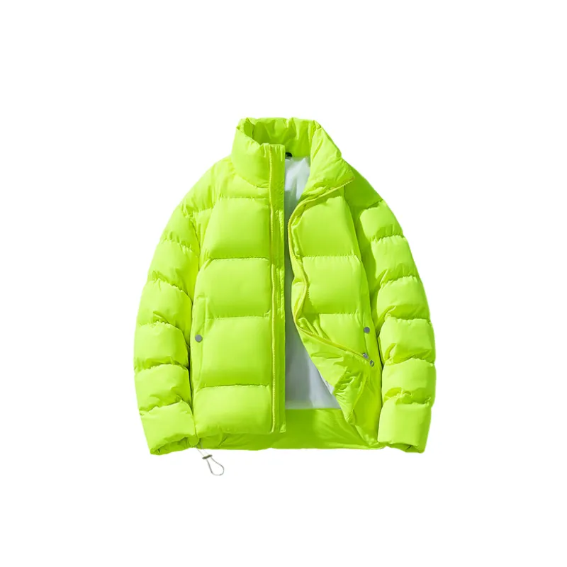 Simple Contrast Color Corduroy Quilted Jacket-0