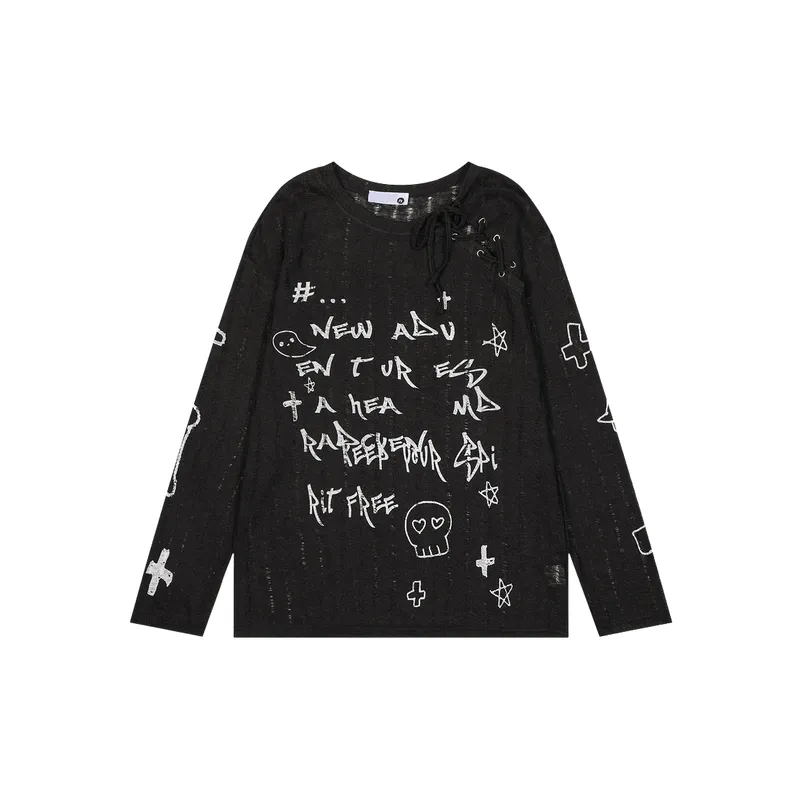 Fashionable Loose Knitwear-0