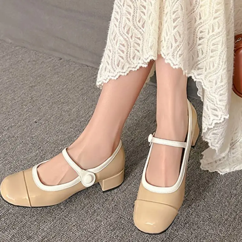 Simple Fashionable Mary Jane Shoes-1