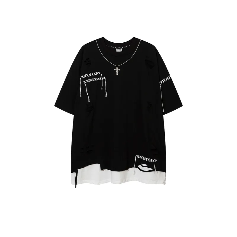 Fake Two Piece T Shirt-0