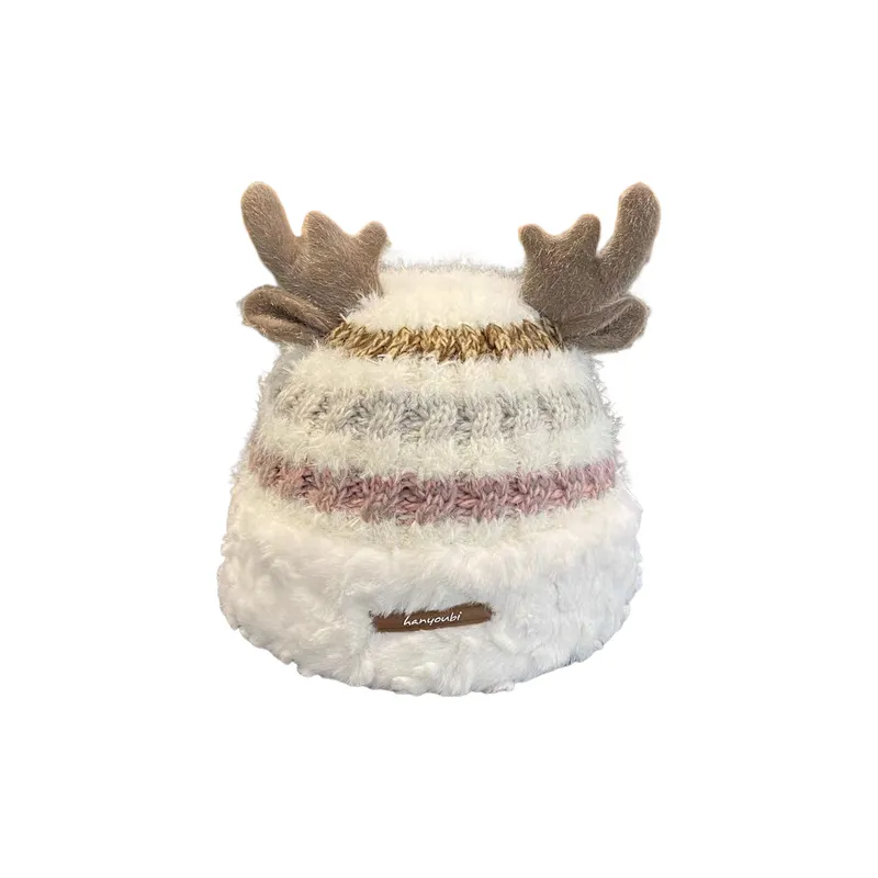 Cute Contrast Color Beanie-0