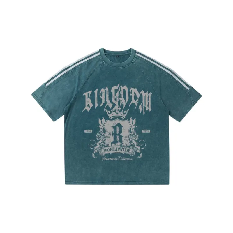 Street Washed Print T Shirt