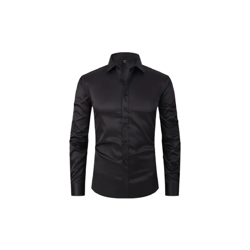Business Plain Polyester Shirt Unisex-0