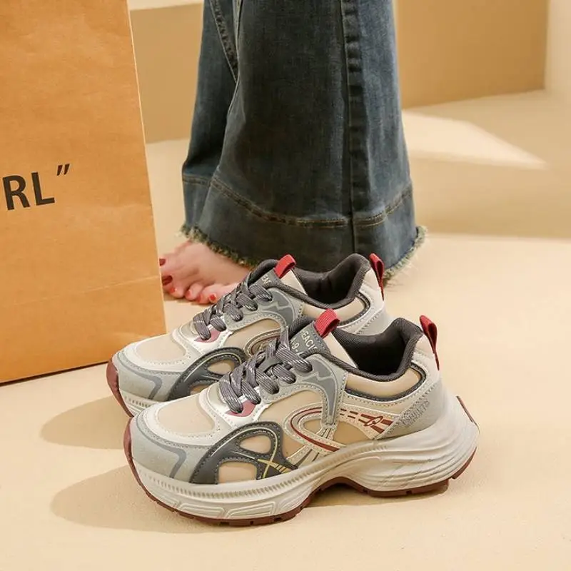 Fashionable Casual Chunky Sneakers-1