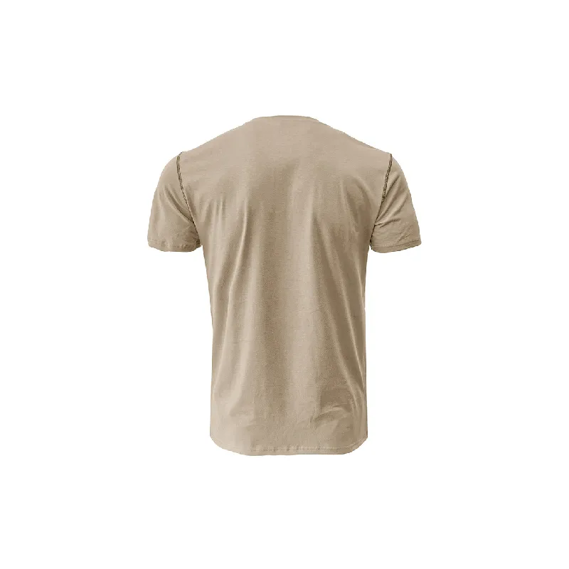 Simple Plain Cotton Blended Fabric T Shirt-7