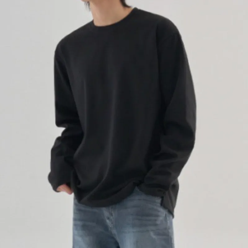 Casual Simple Long Sleeve T Shirt-7