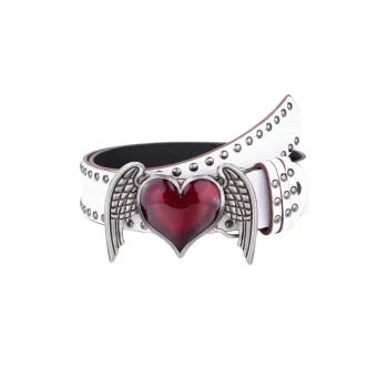 Punk Heart Leather Belt