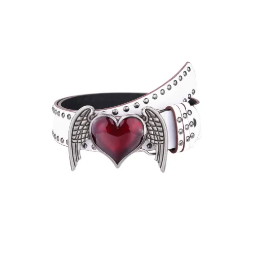 Punk Heart Leather Belt